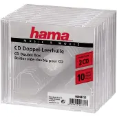 Hama 00044753, Plastfodral, 2 diskar, Transparent, Polystyren, 120 mm, 140 mm