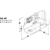 SOLAR PLUS Global GA 69-3-adapter 230 V, 3-fas, vit, max 5 kg.