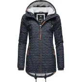 Ragwear Vinterjacka 'Zuzka' nattblå / brun / vit