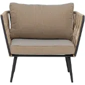 Bloomingville Pavone Lounge Chair, brun, metall