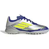 Adidas Fotbollsskor - F50 Liga TF J Messi - Silv - - 34 - Fotbollsskor – Grus