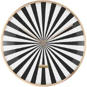 Karlsson väggklocka Candy Swirl Dome black & white KA6007BK