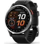 Garmin Approach S44 Silver Aluminum Bezel med svart silikonband 010-03009-00