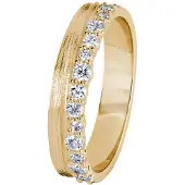 Kohinoor Flow 0,27 ct gulguld diamantring 3.7mm 033-455K-27-170