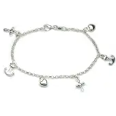 None Tro Hopp Kärlek silver armband R241-18.5