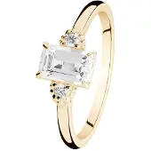 Kohinoor Celeste 0,04 ct topas-diamantring 033-441KT-04-160
