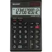 Sharp Miniräknare SH-EL124TWH svart/vit