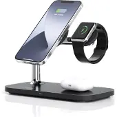 RealPower ChargeAir MAG Charger Ladestation mit Magsafe schwarz