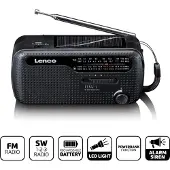 Lenco Nödradio MCR-113BK Svart