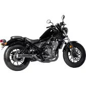 Falcon Double Groove Avgassystem CMX500 REBEL 16–, SVART