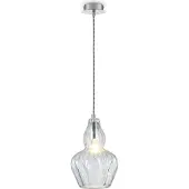 Maytoni Glas pendellampa Eustoma, dimbar, Genomskinlig / transpare, Vardagsrum / matsal, Glas, Pendellampa