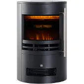 HOMCOM Fristående LED Elektrisk Kamin med Flameffekt