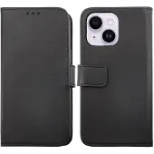 Rvelon iPhone 14 Plus Plånboksfodral Läder Rvelon - Svart Svart