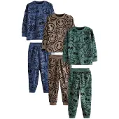 Next Pyjamas azur / ljusbrun / grön / svart
