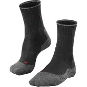 Falke - Vandringskläder dam - TK2 Explore Wool Silk W Anthracite Melange för UnisexUll - Storlek 39-40 - Svart
