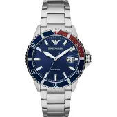 Emporio Armani Diver Silverklocka för män AR11339