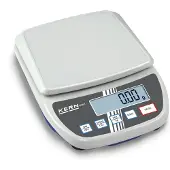 Kern Skolvåg EMS 12K0.1 Vägningsområde 12 kg Läsbarhet 0.1 g via nätadapter Vit