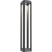 Maytoni LED pollare Royal Mile, Aluminium / grå / zink, Aluminium / grå / zink, Modern, LED-utomhuslampa