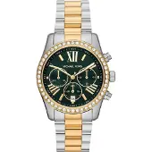 Michael Kors MK7303 Lexington Chronograph Green Ladies Watch