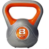 inSPORTline Kettlebell Vinyl med Gummiplattor (8 kg vinyl)