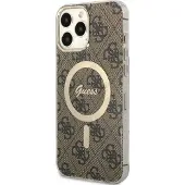 GUESS GUHMP14XH4STW iPhone 14 Pro Max 6,7" brun/brun hård väska 4G MagSafe