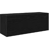 vidaXL Väggskåp för badrum svart 80x25x30 cm konstruerat trä