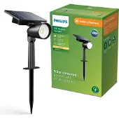 Philips 929004632501 Ashlyn Solcells-utomhusmarkbelysning LED LED fast installerad 1.4 W Svart