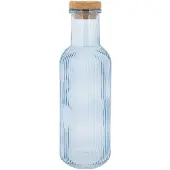 Barlife Glasflaska Blå Med Kork 1l Ø8,7x27,8cm
