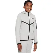 Nike Luvtröja NSW Tech Fleece FZ - Grå/Svart Barn, storlek L: 147-158 cm