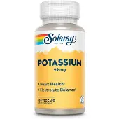 Solaray Kaliumcitrat 99 Mg 60 Enheter