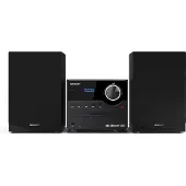 Sharp XL-B517D Kompaktstereo Bluetooth, AUX, DAB+, USB, FM inkl. fjärrkontroll 45 W Svart, Trä