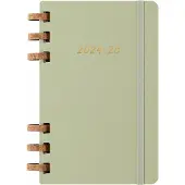 Moleskine Spiral Planner 12M Hard Cover Large Kiwi Green