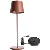 Deko-light 620196 Canis LED-batteribordslampa 3.5 W Varmvit Terracotta