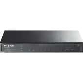TP-LINK TL-SG2210P - Switch - Administrerad - 8 x 10/100/1000 + 2 x SFP - skrivbordsmodell - PoE (53 W)
