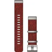 Garmin MARQ Quickfit 22 mm röd nylonarmband 010-12738-22