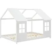 En.casa Juniorsäng Tostedt 200x140 cm furu vit []