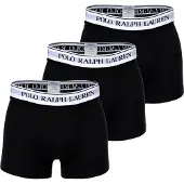 Ralph Lauren Boxershorts 'Classic' ljusgrå / svart / vit
