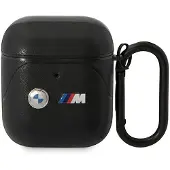 BMW BMA222PVTK AirPods 1/2-skydd svart/svart Läder Curved Line