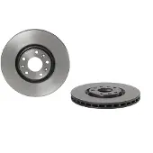 Brembo Bromsskiva 09A18521 fram, ventilerad, höggradigt förkolnad, 1 Stycke