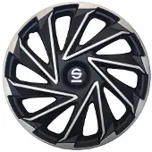 Sparco 4delad Sparcohjulfodral Varese 16tums silver svart