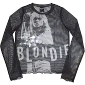 Ginza.se Blondie: Ladies Crop Top/Mic Stand (Black) (Mesh) (Medium)