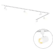 QAZQA Smart skensystem vit 1-fas 5-ljus inkl. Wifi GU10 - Iconic Jeana