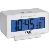 TFA-Dostmann TFA Change - Väckarklocka - rektangulär - elektronisk - skrivbord - vit