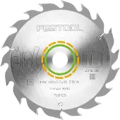 Festool HW 160x2,2x20 W18 768129 Cirkelsågblad 160 x 20 x 1.60 mm Antal tänder (per tum): 18 1 st
