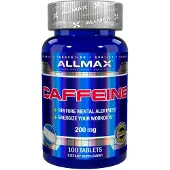 Allmax nutrition ALLMAX, Koffein, 200 mg, 100 Tabletter