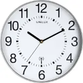 Unilux Väggklocka Wave metall grå - diameter: 30 cm