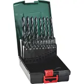 Metabo 627666000 Metall-spiralborrset 19 delar 1 mm, 1.5 mm, 2 mm, 2.5 mm, 3 mm, 3.5 mm, 4 mm, 4.5 mm, 5 mm, 5.5 mm, 6 mm, 6.5 mm, 7 mm, 7.5 mm, 8 mm, 8.5 mm,