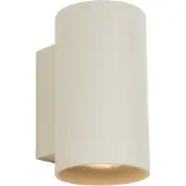 QAZQA Modern vägglampa beige GU10 50 mm rund 2-ljus - Sandy