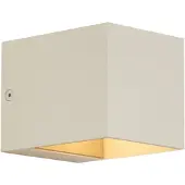 QAZQA Modern vägglampa beige G9 kvadratisk - Transfer