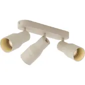 QAZQA Rund takspotlight beige GU10 50 mm 3-ljus - Stanley